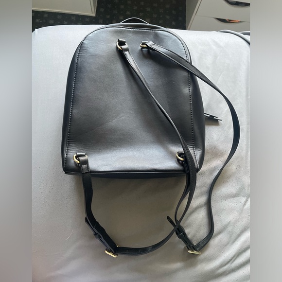 Nine West black leather backpack - Picture 2 of 4